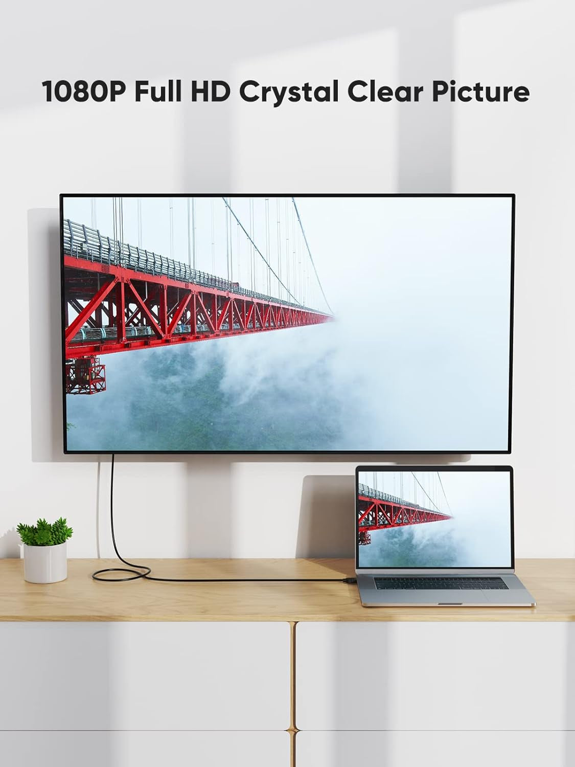 DVI to HDMI Cable, 5Ft 4K HDMI to DVI-D Bi Directional Adapter, HDMI to DVI-D 24+1, Support 1080P HD for Raspberry Pi, Roku, Xbox One, PS5, Graphics Card, Blue-Ray, Switch